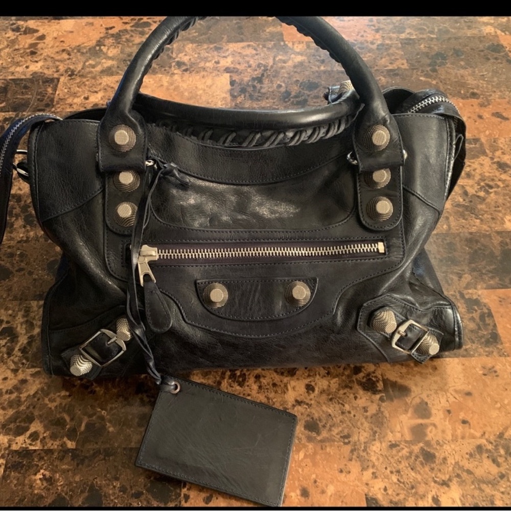 Balenciaga GSH City Giant Silver Hardware - Black 73084:001013
